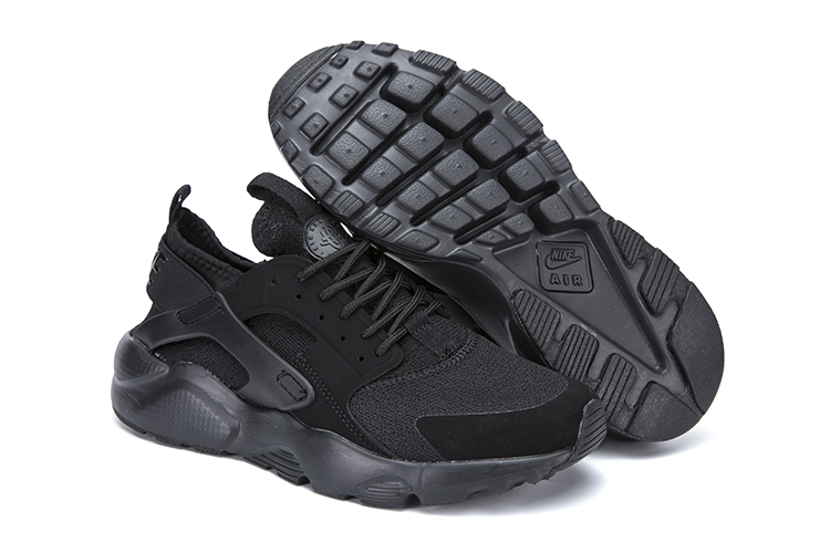 Nike Air Huarache Run Ultra All Black Shoes - Click Image to Close